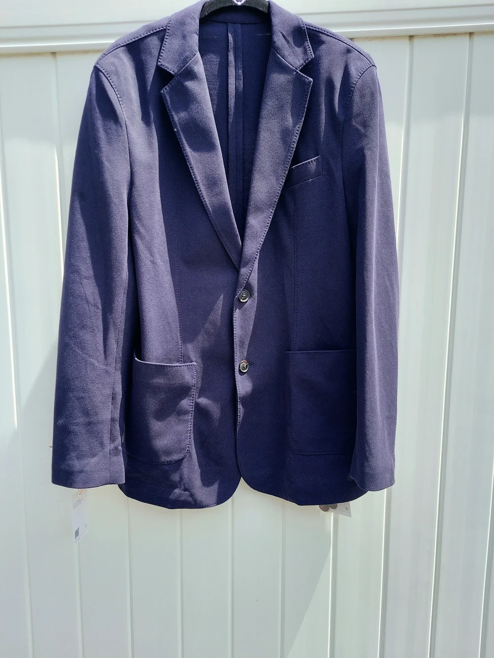 Quince Cotton Pique Knit Navy Blue Blazer Sports Coat Men Size Medium NWT Formal - Picture 5 of 14